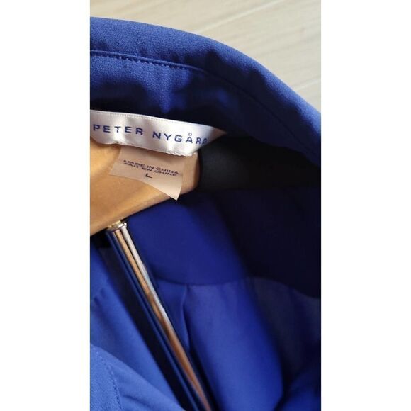 Peter Nygars Royal Blue Long Sleeve Blouse Size Large - Picture 4 of 6